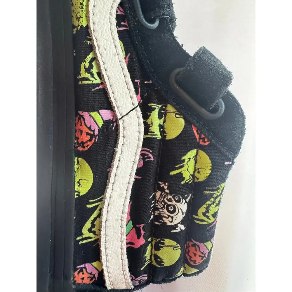 VANS  SK8-MID Hook loop SNEAKER Kids 3 TRIPPY DRIP BLACK GLOW IN THE DARK